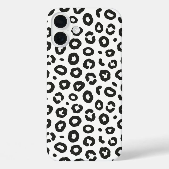 Leopardenmuster iPhone 16 Plus Hülle (Rückseite)