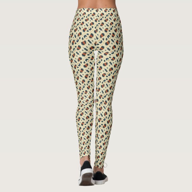 Leopardenmuster Leggings (Rückseite)
