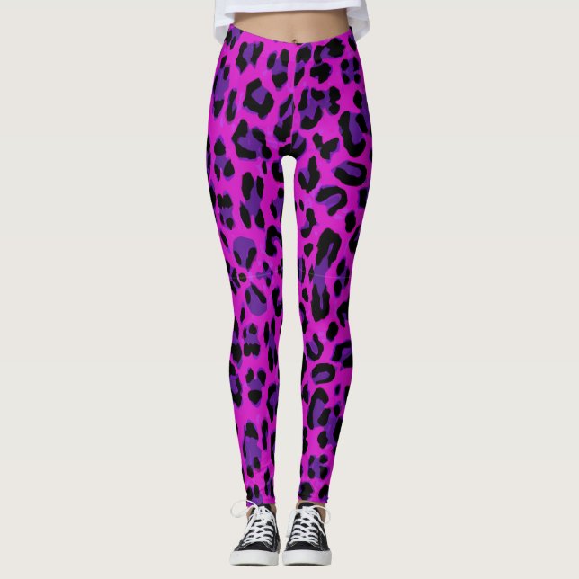 Leopardenmuster Leggings (Vorderseite)