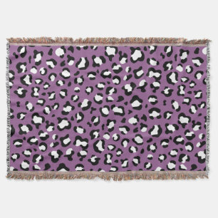 Leopardenmuster, Leoparden, Lila Leopard Decke