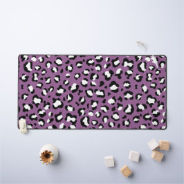 Leopardenmuster, Leoparden, Lila Leopard Schreibtischunterlage