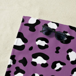 Leopardenmuster, Leoparden, Lila Leopard Strandtuch