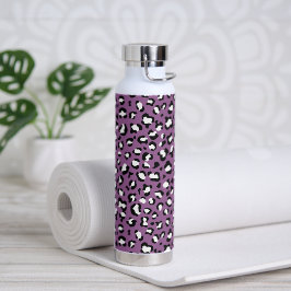 Leopardenmuster, Leoparden, Lila Leopard Trinkflasche