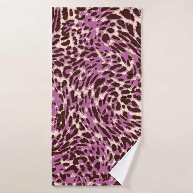 Leopardenmuster, Leopardrucke, Tierdruck,  Badehandtuch (Badehandtuch)