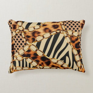 Leopardenmuster, Leopardrucke, Tierdruck, Dekokissen