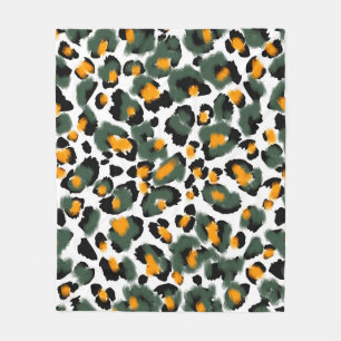 Leopardenmuster nahtlos fleecedecke