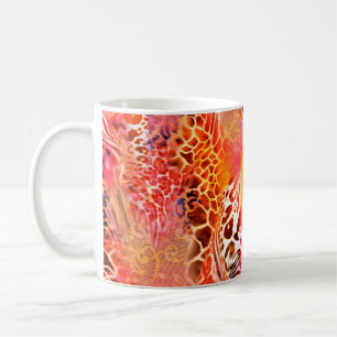 Leopardenmuster Stoff Leopard,abstrakt,Tier Kaffeetasse