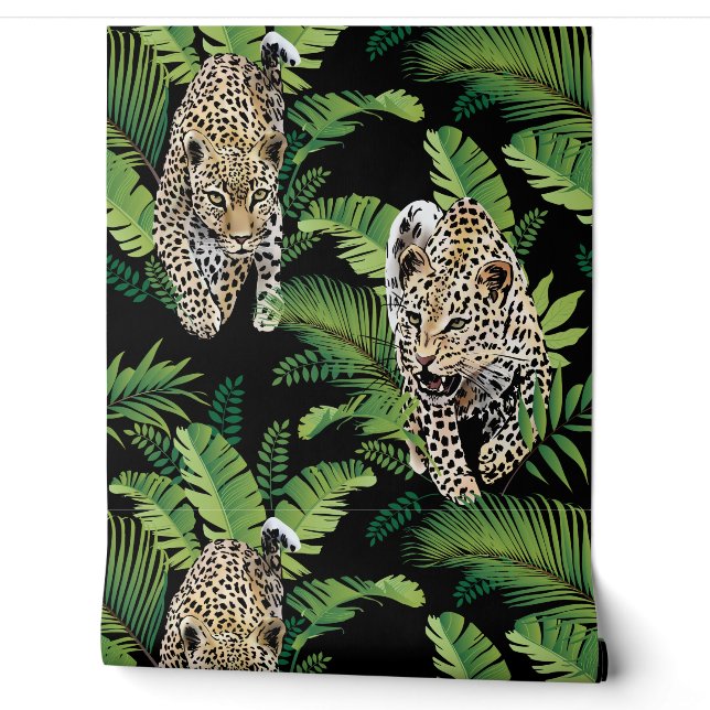 Leopardenmuster Tapete (Abrollen)