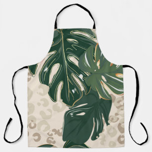 Leopardenmuster, Tierdruck nahtlos Design Gree Schürze