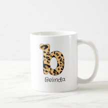 Leopardenprint Anfangsbuchstabe Kleinbuchstabe b u