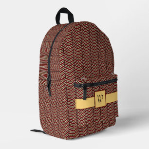 Leopardenprint-Dreiecksmuster Bedruckter Rucksack
