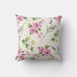 Leopardenprint-Rosa-Blumenkissen Kissen