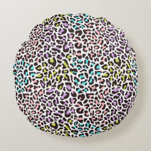 Leopardenprint-Rundkissen Rundes Kissen