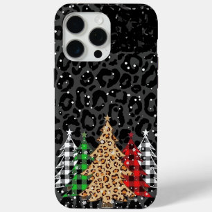 Leopardenprint-Weihnachtsbäume Case-Mate iPhone Hülle