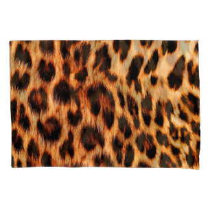 Leopardenstruktur, afrikanisches Tiermuster. Kissenbezug