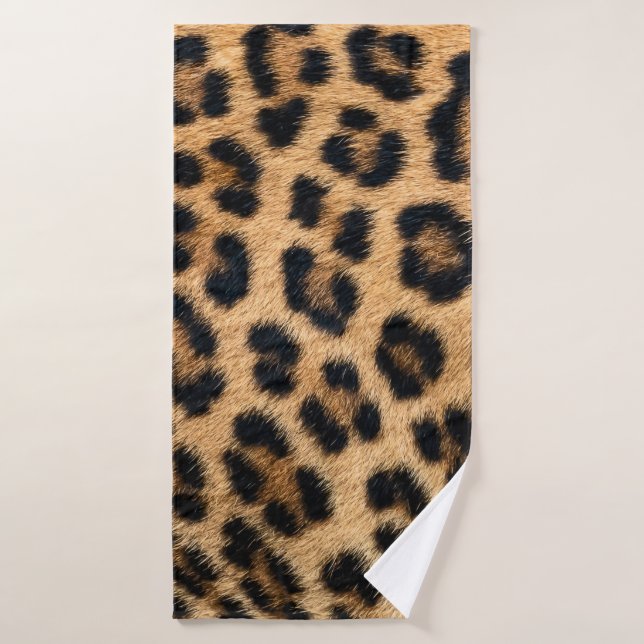 Leopardenstruktur Badehandtuch (Badehandtuch)
