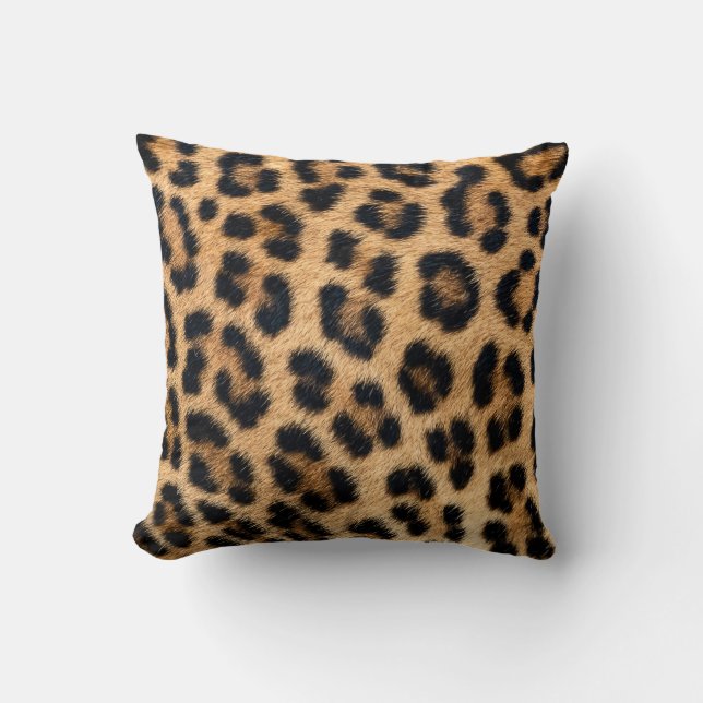 Leopardenstruktur Kissen (Vorderseite)