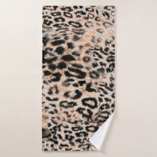 Leopardenstruktur, Leopardenmuster Badehandtuch