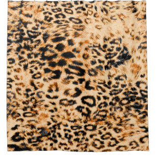 Leopardenstruktur, Leopardenmuster Duschvorhang