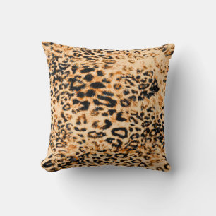 Leopardenstruktur, Leopardenmuster Kissen