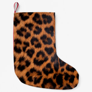 Leopardenstruktur: Naher Leopardenfleck Kleiner Weihnachtsstrumpf