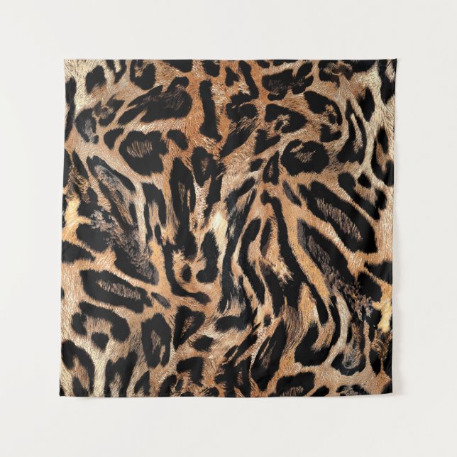 Leopardenstruktur Wandteppich (Vorderseite)