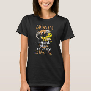 Leopardgecko Haustier Echse Pflege von Reptilien W T-Shirt