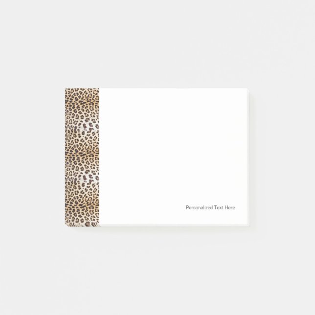 Leopardhaar Post-it Klebezettel (Vorderseite)