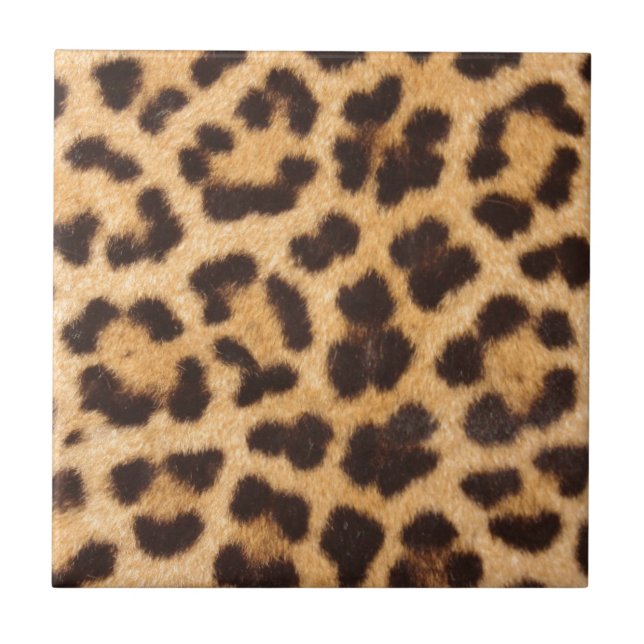 Leopardhaut Entwurfs-Druck Fliese (Vorderseite)