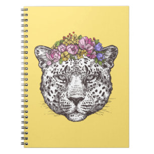 Leopardhippie-Chic Notizblock