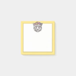 Leopardhippie-Chic Post-it Klebezettel
