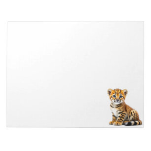 Leopardjunge Notizblock