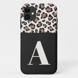 Leopardprint Ersttypografie Moderne Terrakotta Case-Mate iPhone Hülle