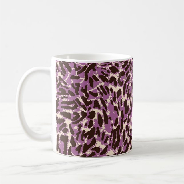 Leopardrucke, klassisches Tiermuster. Kaffeetasse (Links)