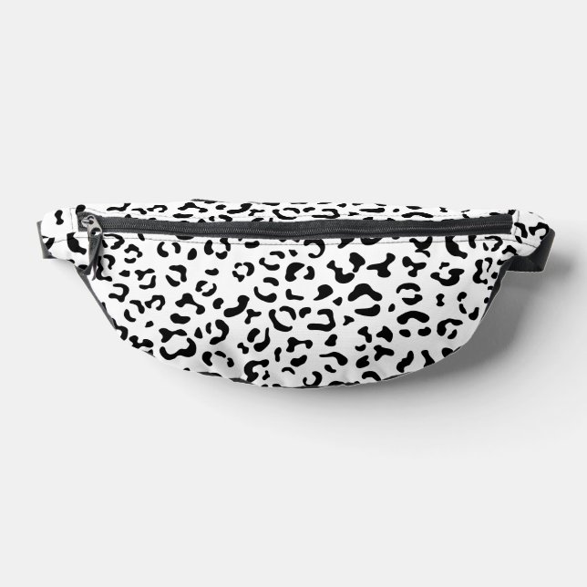 Leopardrucke, Leoparden, Schwarz und Weiß Bauchtasche (Ablage )