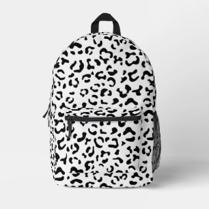 Leopardrucke, Leoparden, Schwarz und Weiß Bedruckter Rucksack
