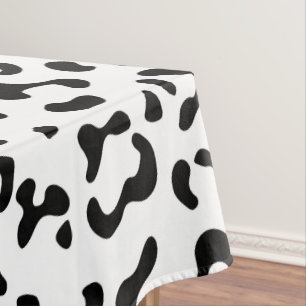 Leopardrucke, Leoparden, Schwarz und Weiß Tischdecke