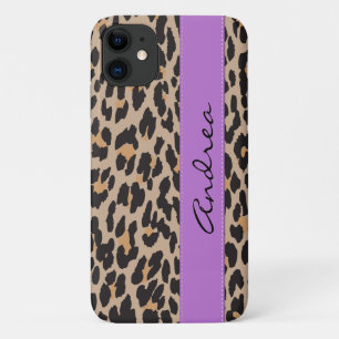 Leopardrucke, Spots, Braunleopard, Ihr Name Case-Mate iPhone Hülle