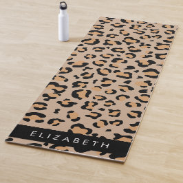 Leopardrucke, Spots, Braunleopard, Ihr Name Yogamatte