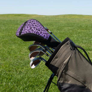 Leopardrucke, Spots, Lila Leopard, Ihr Name Golf Headcover