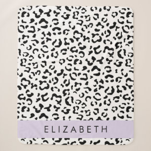 Leopardrucke, Spots, Schwarzweiß, Ihr Name Sherpadecke