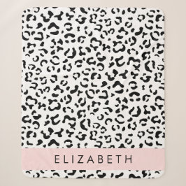 Leopardrucke, Spots, Schwarzweiß, Ihr Name Sherpadecke