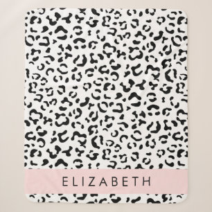 Leopardrucke, Spots, Schwarzweiß, Ihr Name Sherpadecke