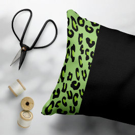 Leopardrucke, Zebra Print, Tierdruck, grün Kissenbezug