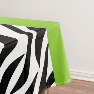 Leopardrucke, Zebra Print, Tierdruck, grün Tischdecke