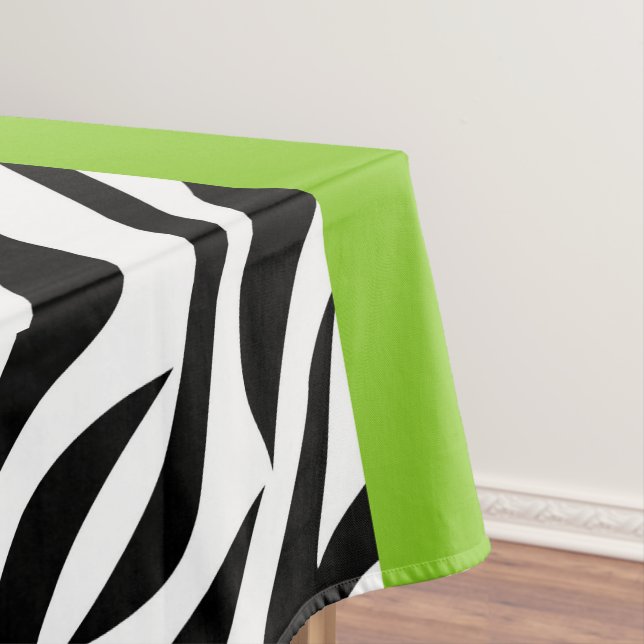 Leopardrucke, Zebra Print, Tierdruck, grün Tischdecke (Beispiel)