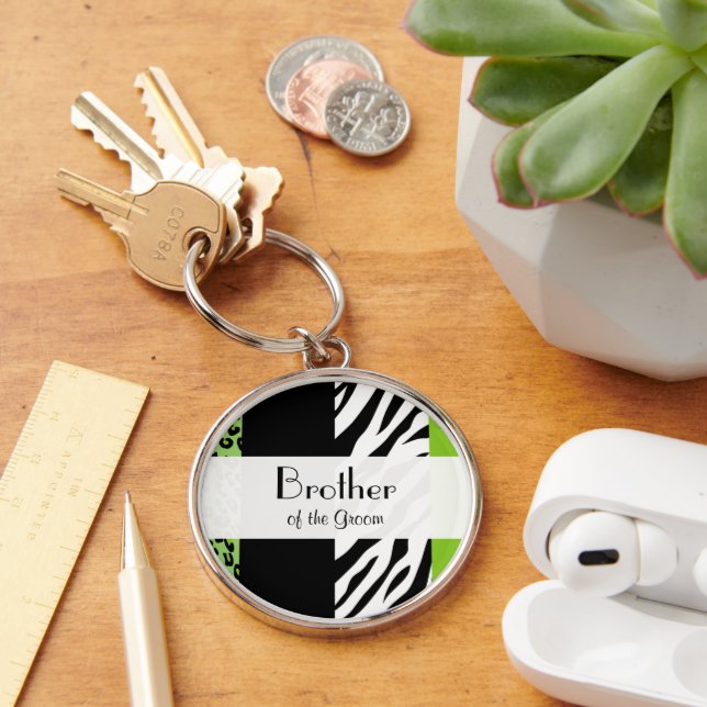Leopardrucke, Zebra Print, Tierdruck, Hochzeit Schlüsselanhänger (Schreibtisch)