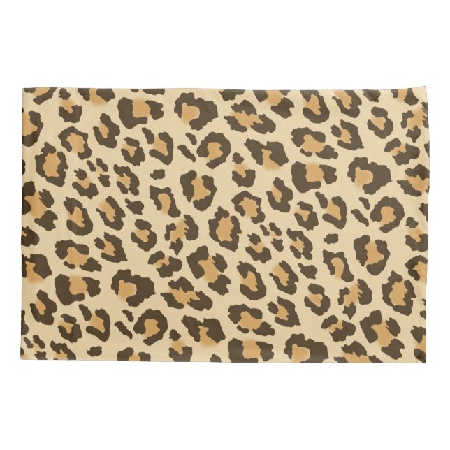 Leopardruckkissen Kissenbezug (Rückseite)