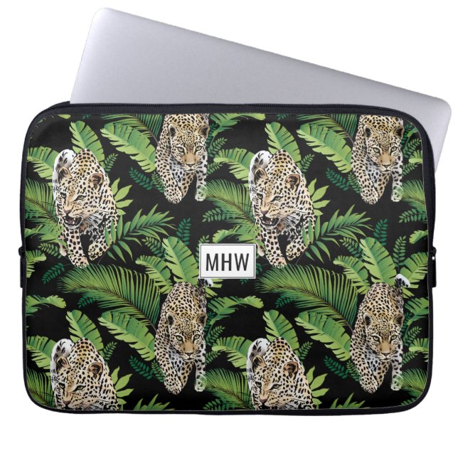 Leopards Muster individuelle Laptop-Ärmel für Mono Laptopschutzhülle (Vorderseite)