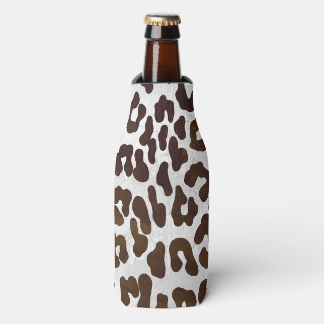 Leopardschokolade Flaschenkühler (Flaschenvorderseite)
